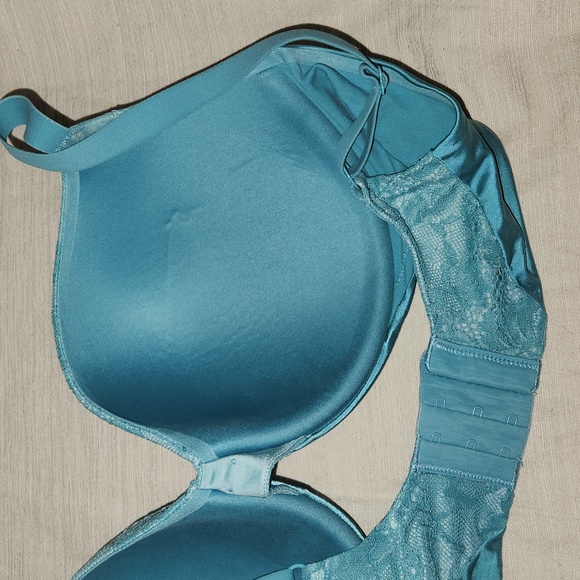 Victorias Secret Very Sexy Push Up turquoise/green blueUnderwire Bra Lace VS 38D - Picture 3 of 9
